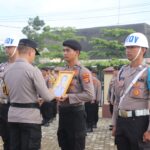 Polres Pringsewu Gelar Upacara Peringatan Hari Kesadaran Nasional dan Prosesi PTDH Personel Melanggar Kode Etik Polri