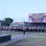 Polres Pringsewu Gelar Apel Pergeseran Pasukan untuk Pengamanan TPS Pemilu 2024