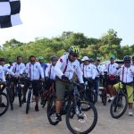 Pola Hidup Sehat, Laki Bini Ikuti Gowes Bersama Hingga ke Pelaihari