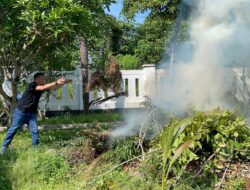 Ciptakan Lingkungan Bersih dan Asri, Lapas Narkotika Karang Intan Gelar Gotong Royong Bersama Petugas dan Warga Binaan