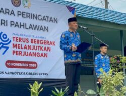 Peringati Hari Pahlawan Tahun 2025, Kalapas Narkotika Karang Intan Gelar Upacara Bersama Jajaran
