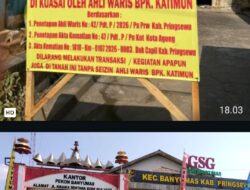 Pemasangan Plang ‘Misterius’ protes keras.